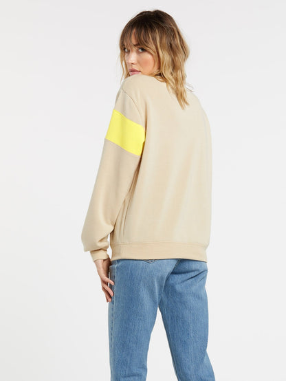 Kurzes Sweatshirt von Staxx – Helles Khaki