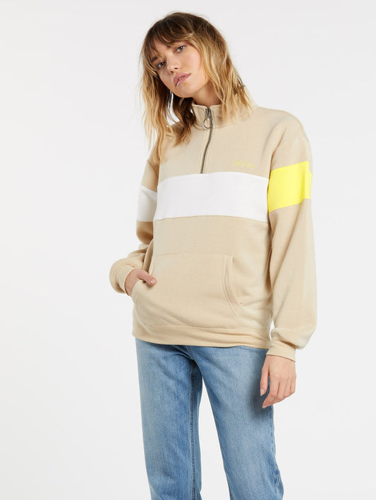 Kurzes Sweatshirt von Staxx – Helles Khaki