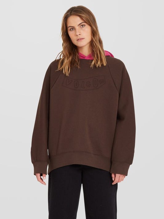 Sweat à Capuche Weirdi - DARK BROWN