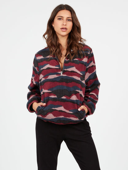 Sweat zippé Pheelin It - BURGUNDY