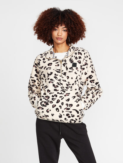 Pheelin It Zip-Up Sweatshirt - SAND