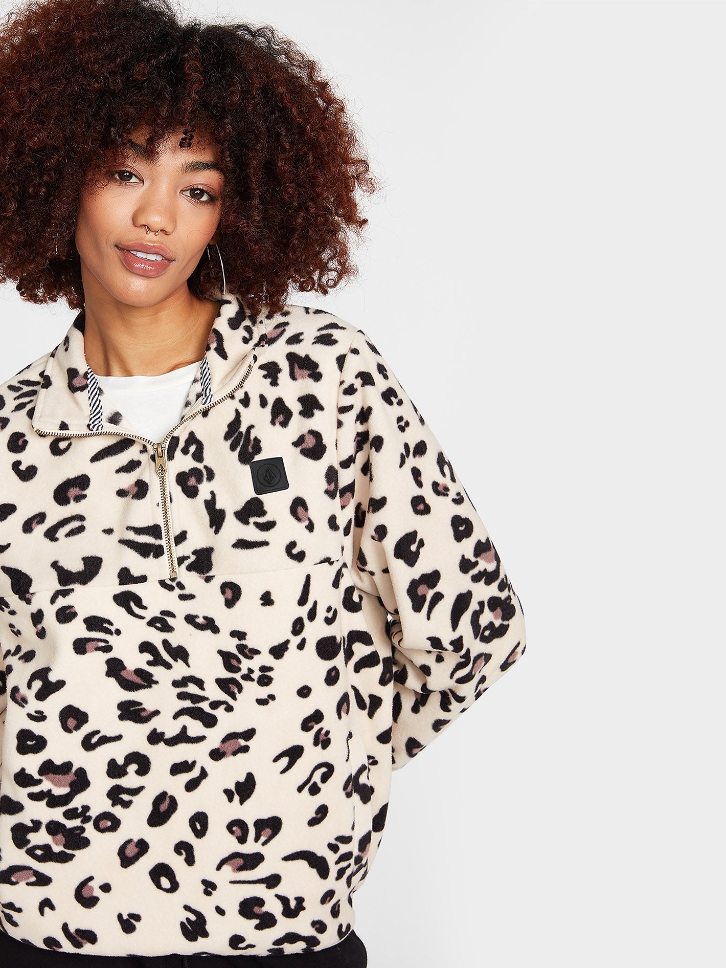Pheelin It Zip-Up Sweatshirt - SAND