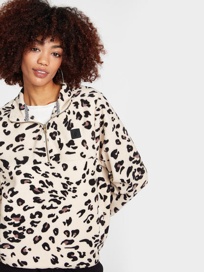 Pheelin It Zip-Up Sweatshirt - SAND