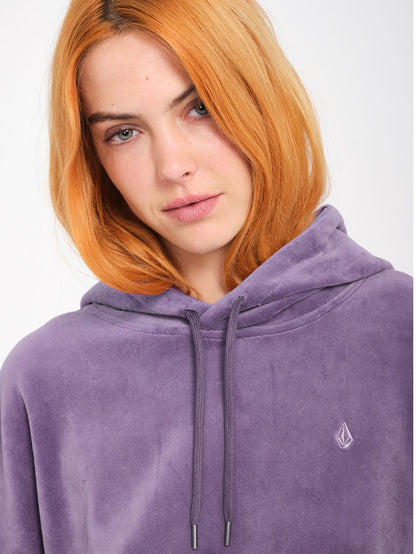 Stone Heart Up Hoodie - Vintage Purple