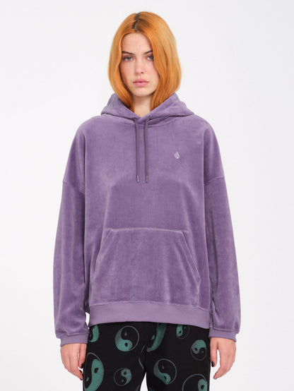 Stone Heart Up Hoodie - Vintage Purple