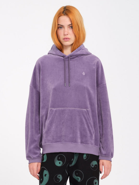 Stone Heart Up Hoodie - Vintage Purple