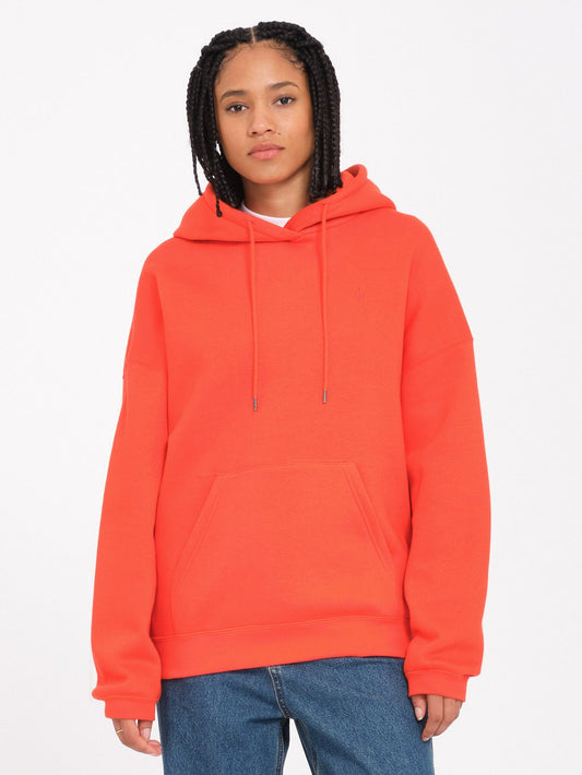 Stone Heart Up Hoodie - BRIGHT RED