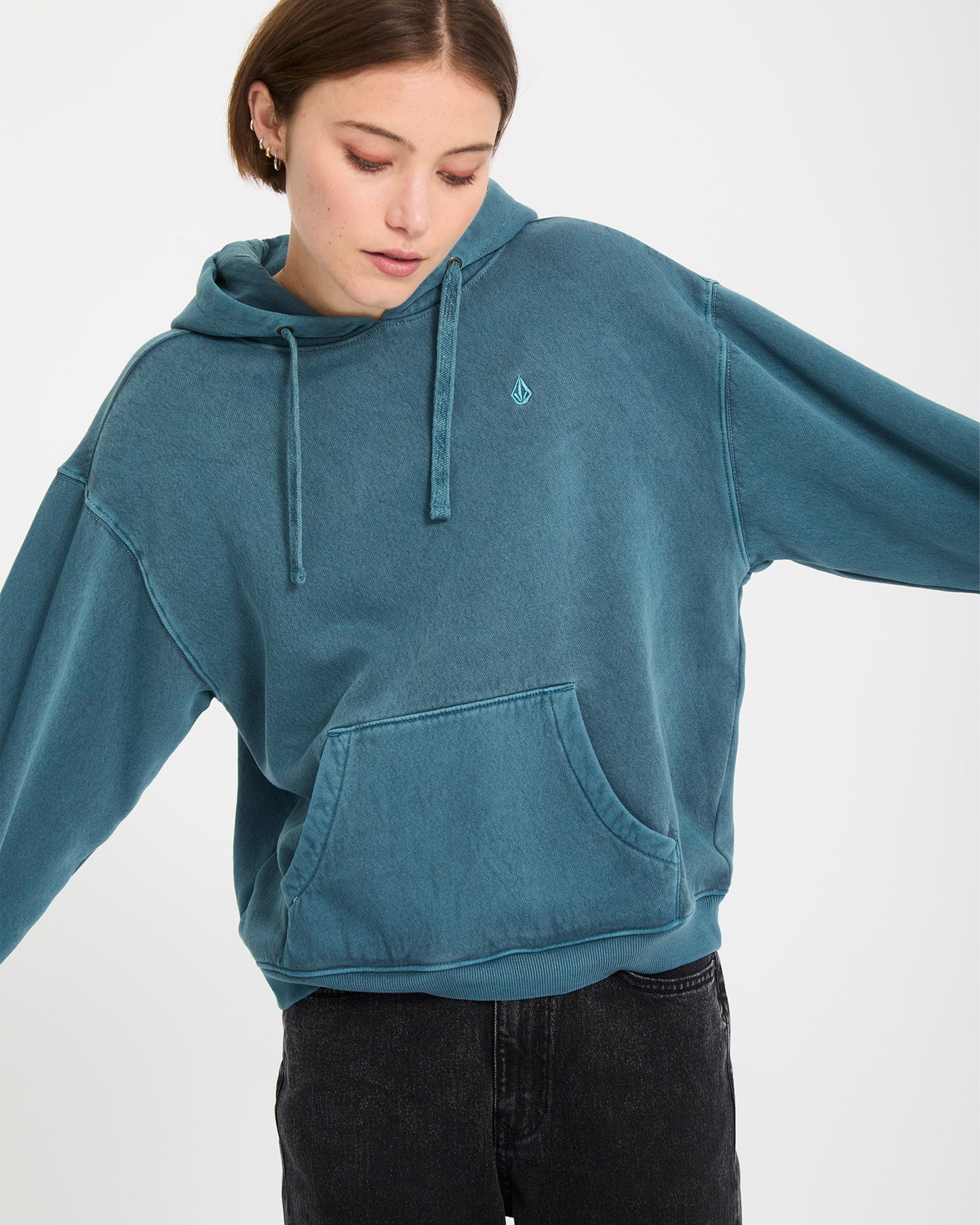 Stone Soft Hoodie - Smaragdgrün
