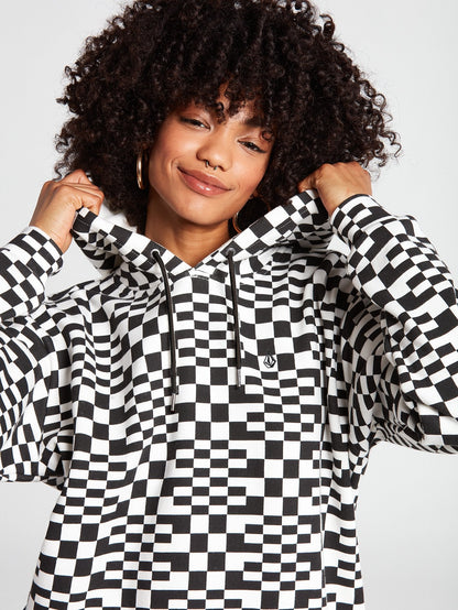 Check U Out Hoodie - SCHWARZ WEISS