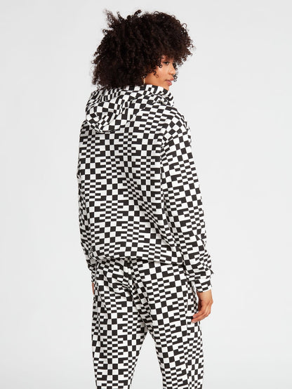 Check U Out Hoodie - SCHWARZ WEISS