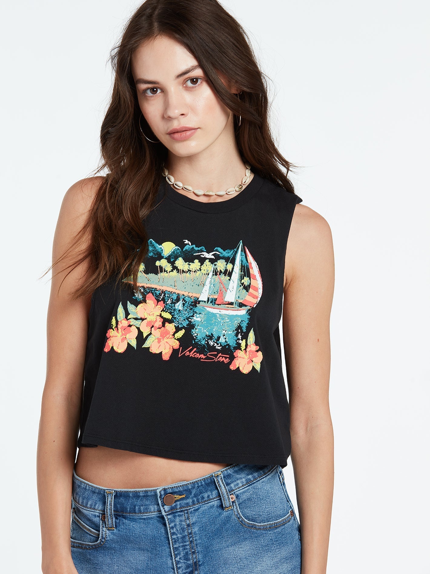 Stone Hour Kurzes Tanktop – SCHWARZ