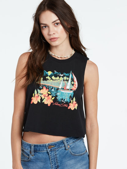 Stone Hour Kurzes Tanktop – SCHWARZ