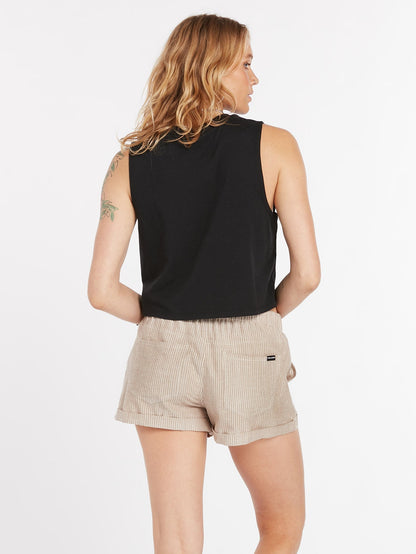 Stone Hour Crop Tank Top - BLACK