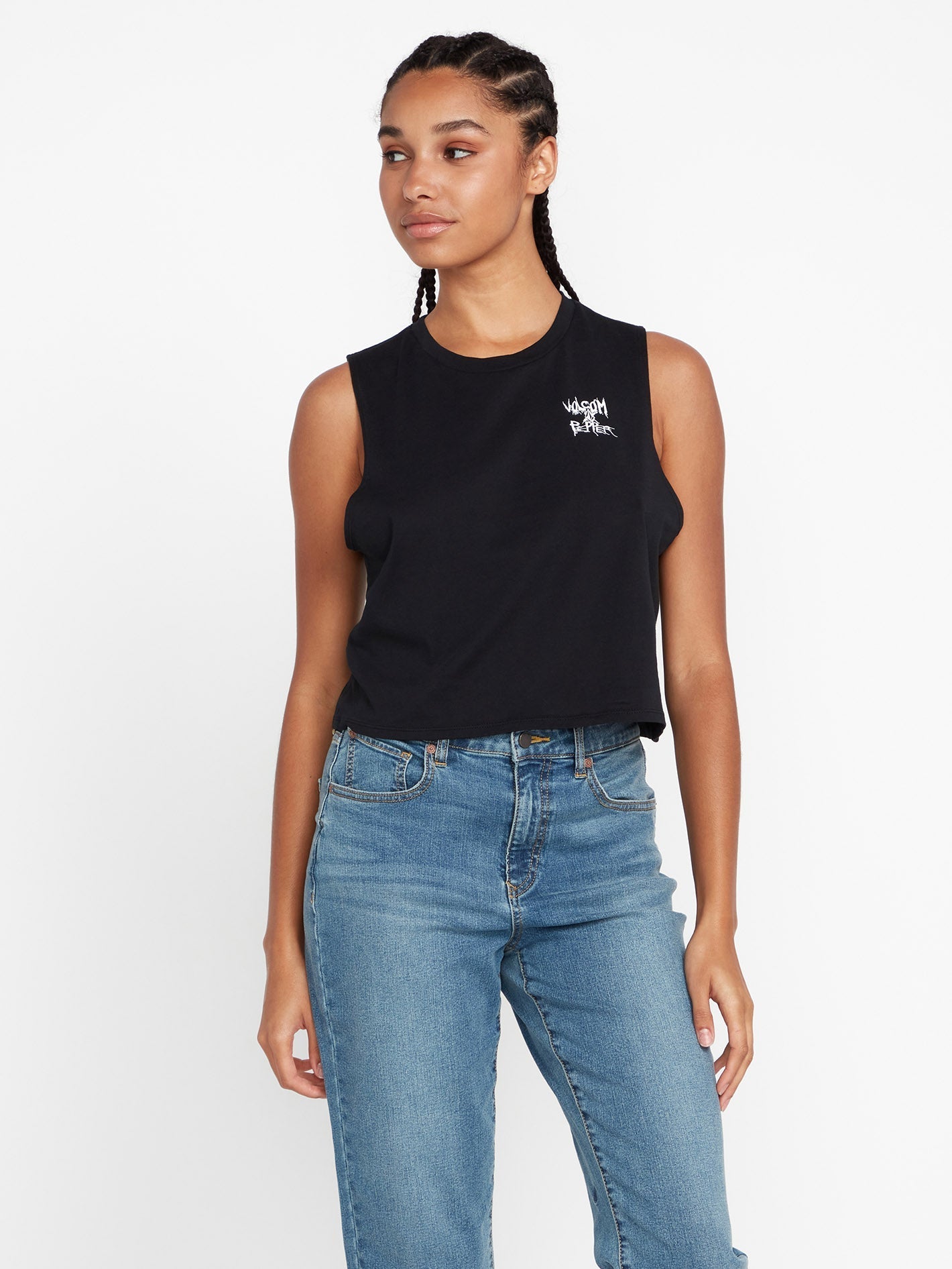 Pepper Kurzes Tanktop - SCHWARZ