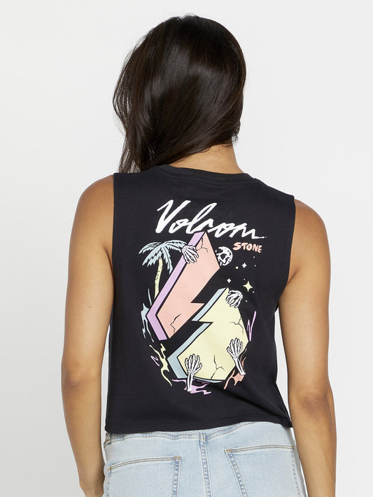 Stone Hour Crop Tank Top - Black