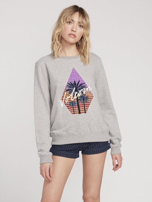Sweatshirt mit Soundcheck - GRAU MELIERT