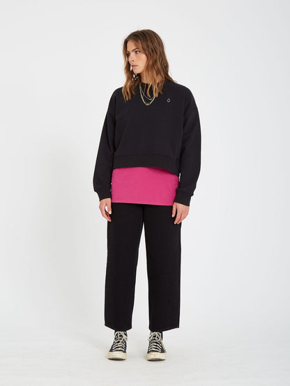 Stone Heart Sweatshirt - SCHWARZ