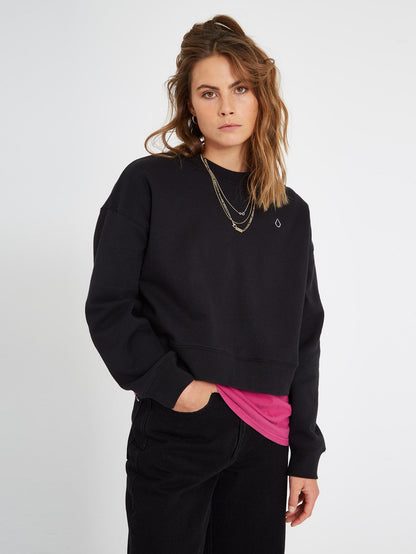 Stone Heart Sweatshirt - SCHWARZ