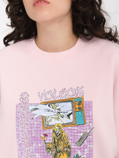 French Surf Sweatshirt - FLIEDER ASCHE