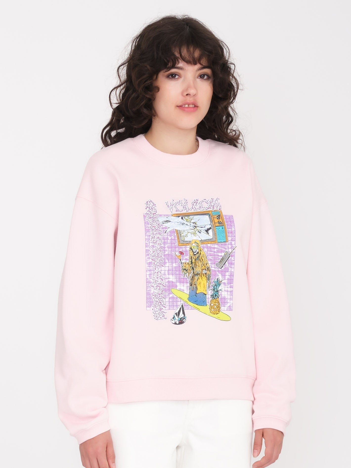 French Surf Sweatshirt - FLIEDER ASCHE