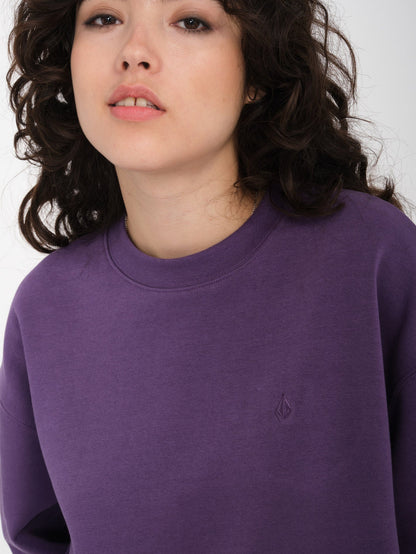 Sweatshirt Stone Heart Up - DEEP PURPLE