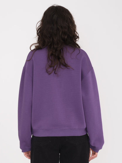 Sweatshirt Stone Heart Up - DEEP PURPLE