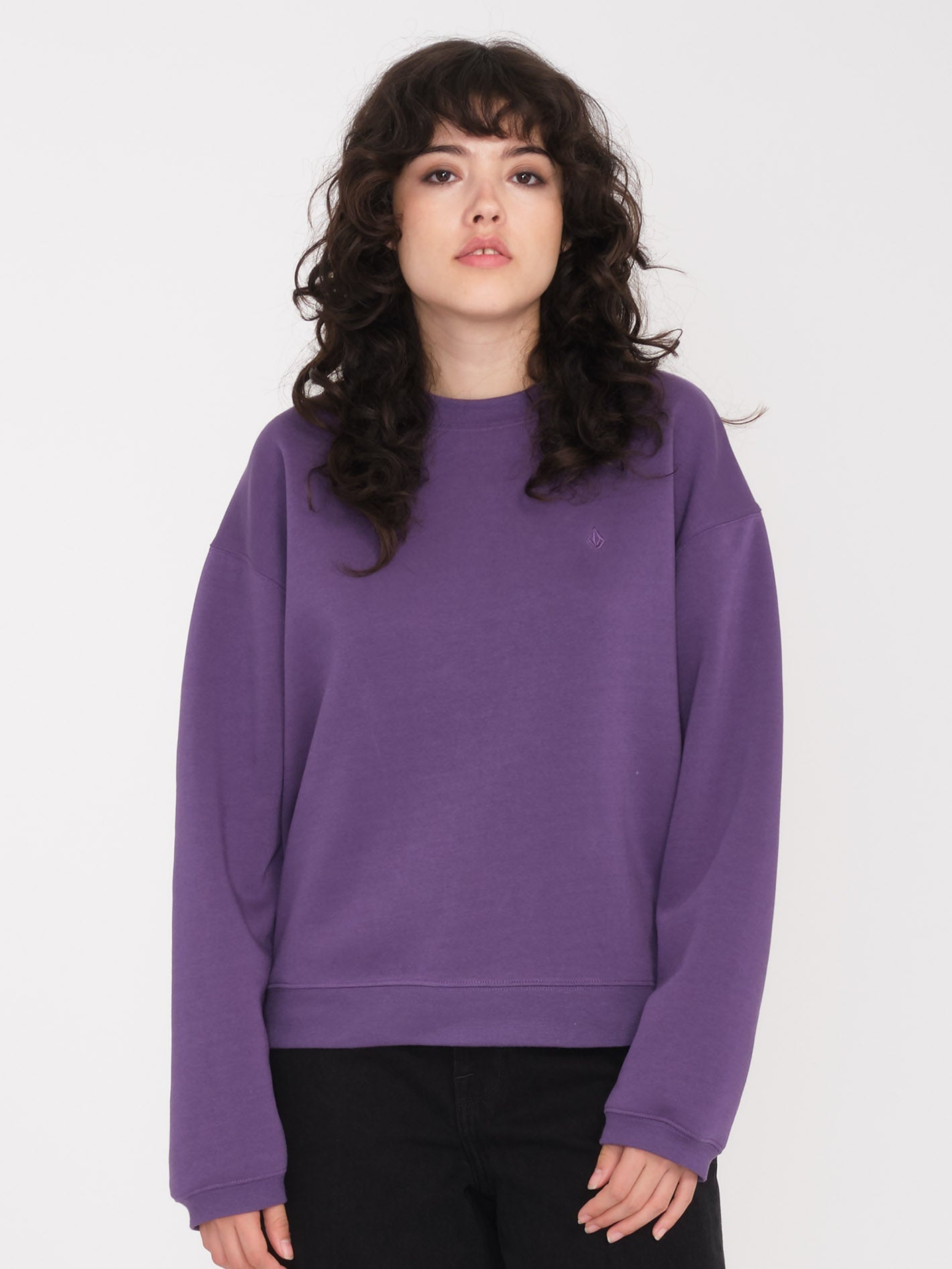 Sweatshirt Stone Heart Up - DEEP PURPLE