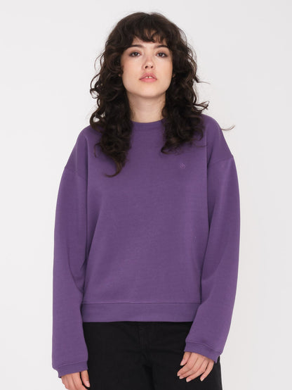 Sweatshirt Stone Heart Up - DEEP PURPLE