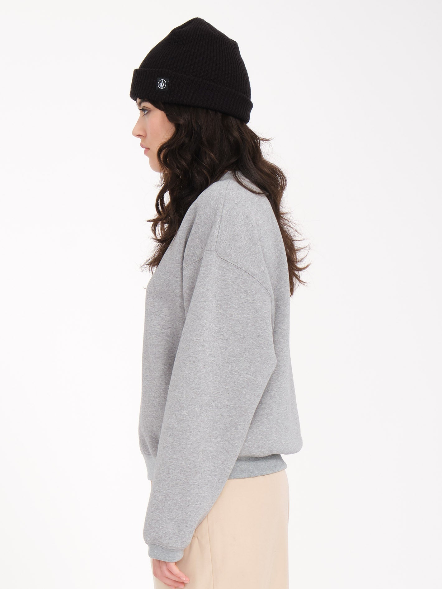Sweatshirt Stone Heart Up - HEATHER GREY