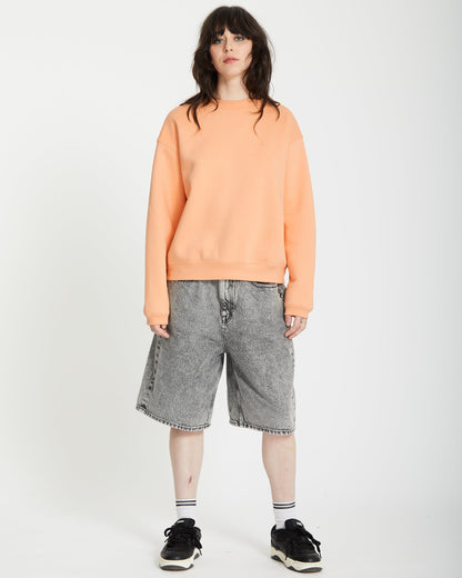 Stone Heart Up Sweatshirt - PALE PEACH