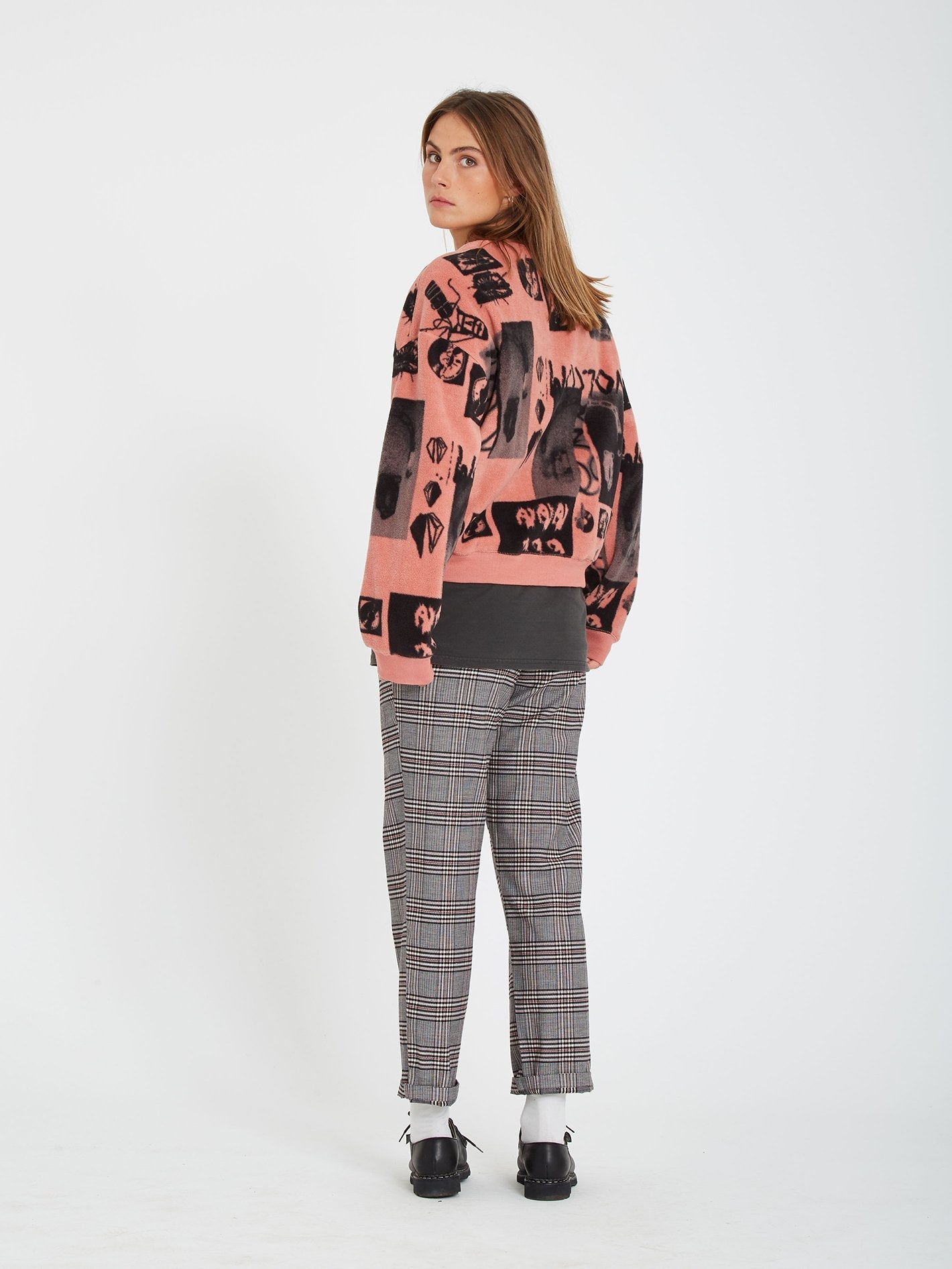 Error 76 Fleece-Sweatshirt - SEPIA