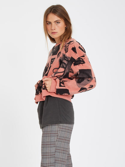 Error 76 Fleece-Sweatshirt - SEPIA