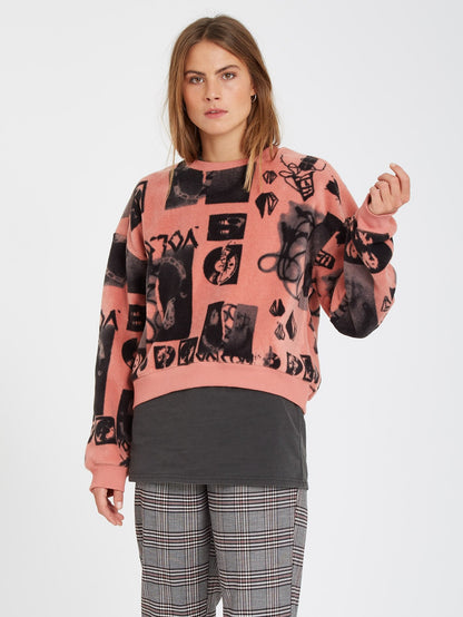 Error 76 Fleece-Sweatshirt - SEPIA