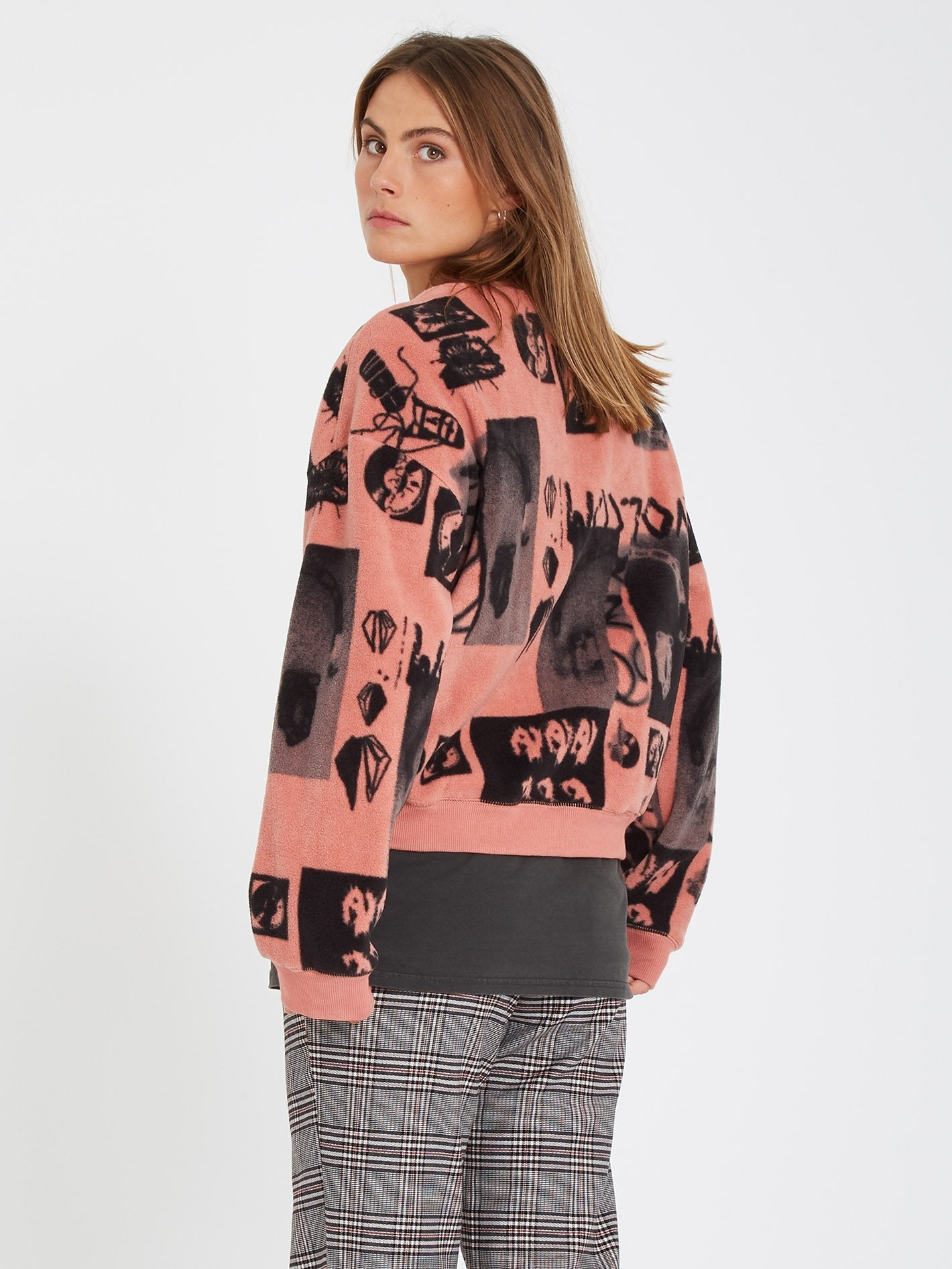Error 76 Fleece-Sweatshirt - SEPIA