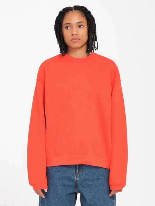 Stone Heart Up Sweatshirt - BRIGHT RED