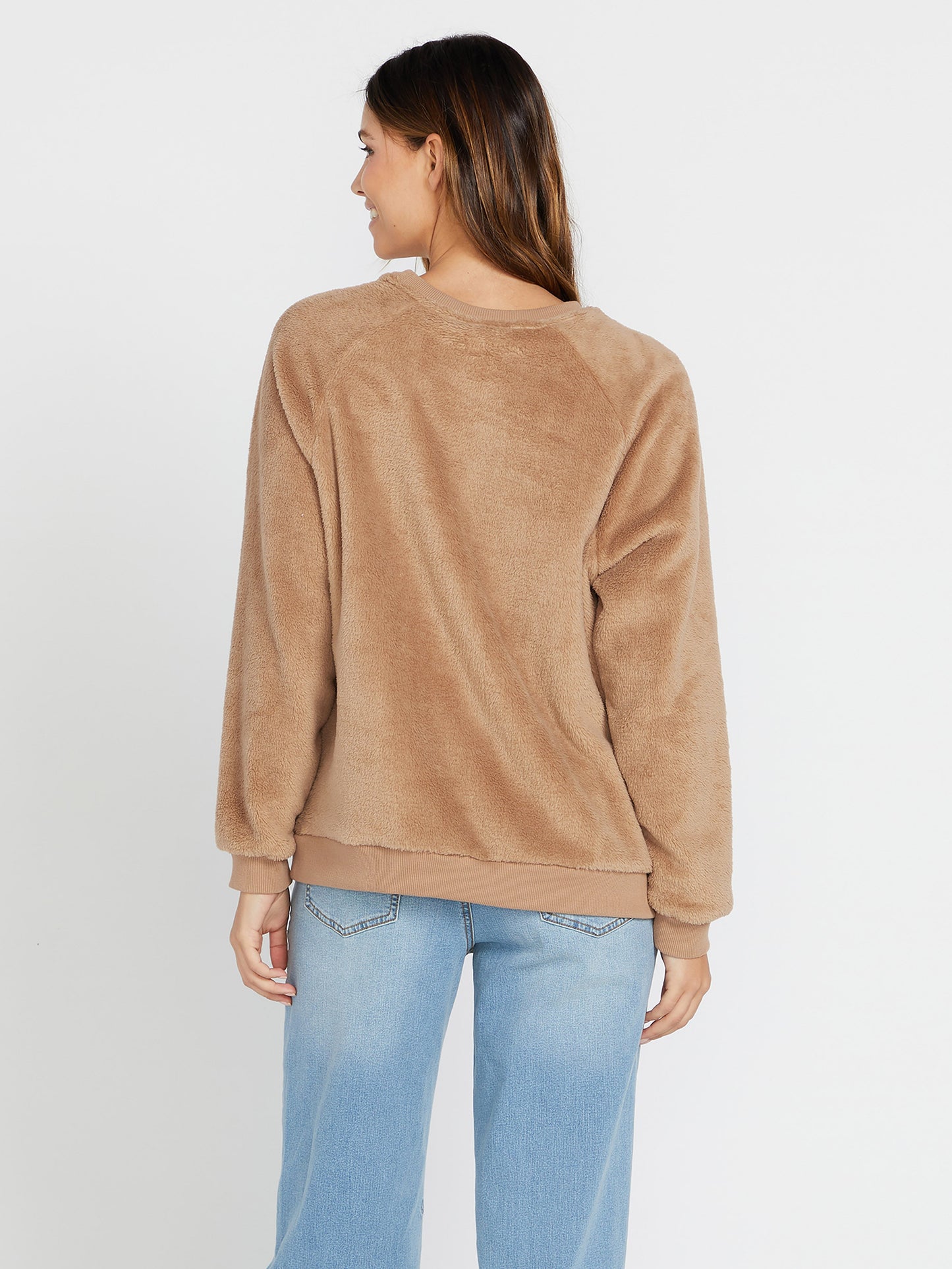 Pheelin Phine Sherpa Sweatshirt - MOCHA