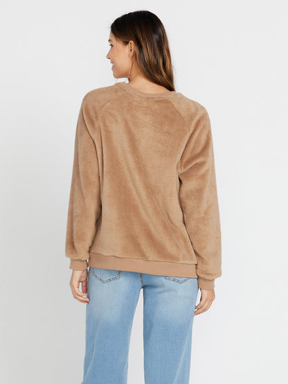 Pheelin Phine Sherpa Sweatshirt - MOCHA