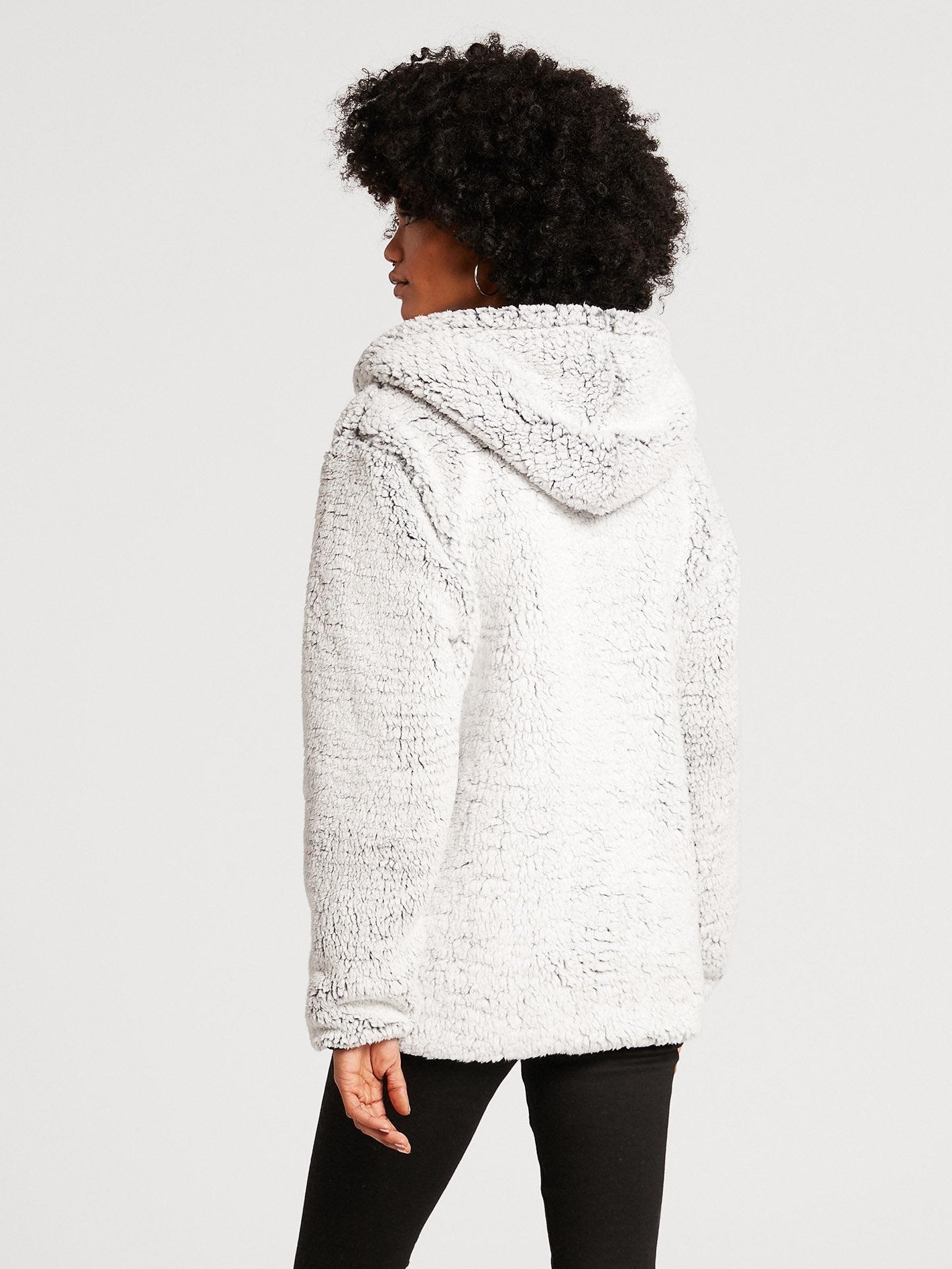 Sweat à Capuche Zippé Lil Phuz Up - LIGHT GREY