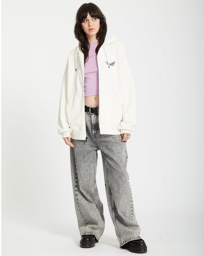 Alix Zip Hoodie - STAR WHITE