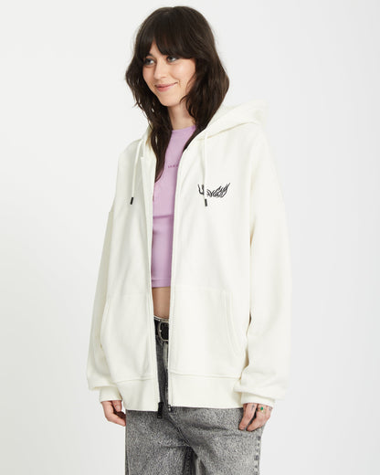 Alix Zip Hoodie - STAR WHITE