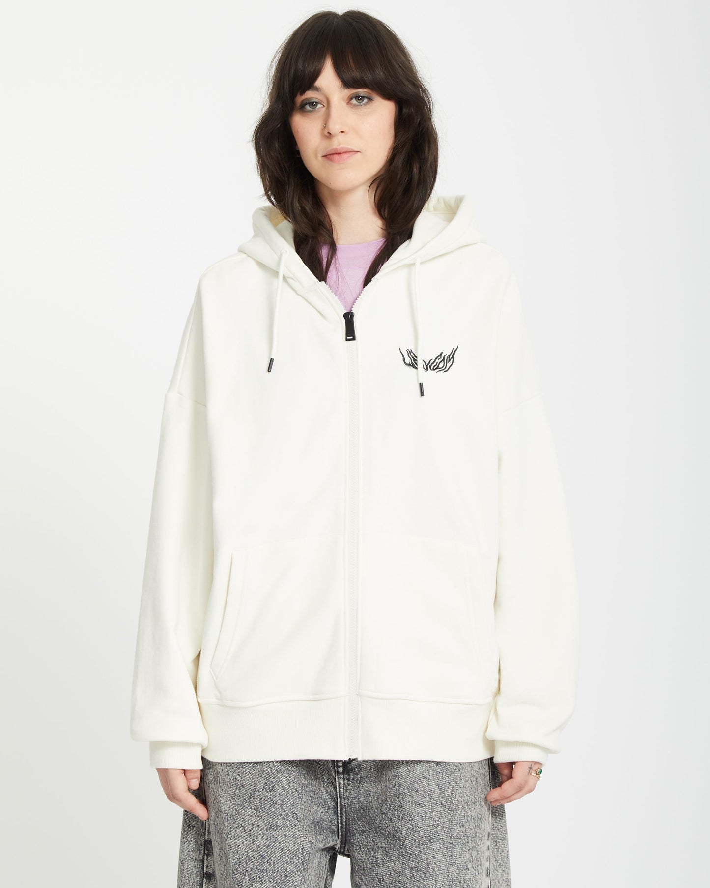 Alix Zip Hoodie - STAR WHITE