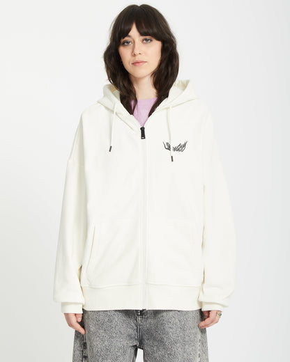 Alix Zip Hoodie - STAR WHITE