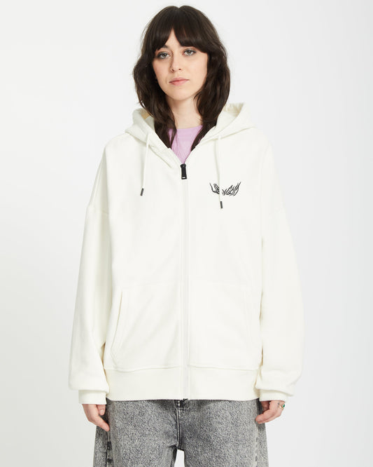 Alix Zip Hoodie - STAR WHITE