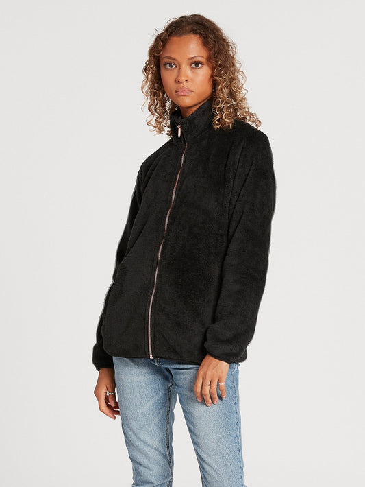 Sweat Zippé Pheelin Phuzzy - BLACK