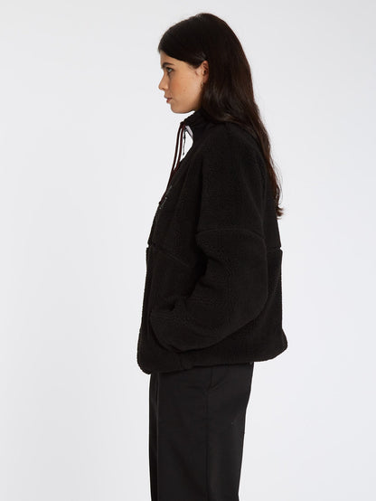 Fuzoff Sherpa-Jacke – SCHWARZ