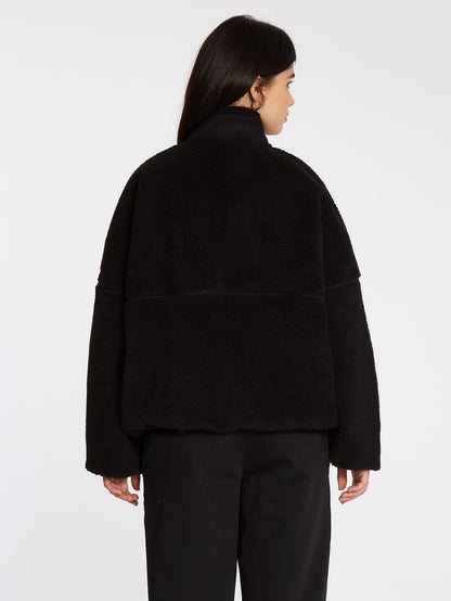 Fuzoff Sherpa-Jacke – SCHWARZ