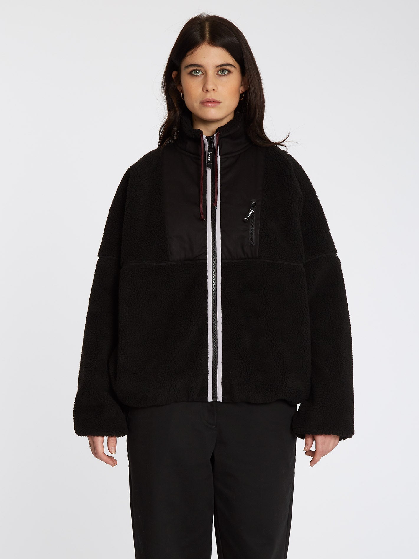 Fuzoff Sherpa-Jacke – SCHWARZ