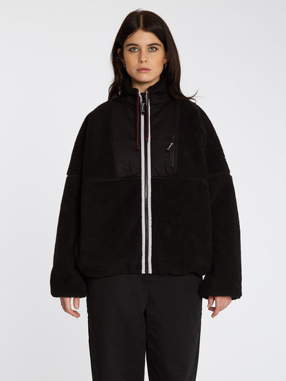 Fuzoff Sherpa-Jacke – SCHWARZ