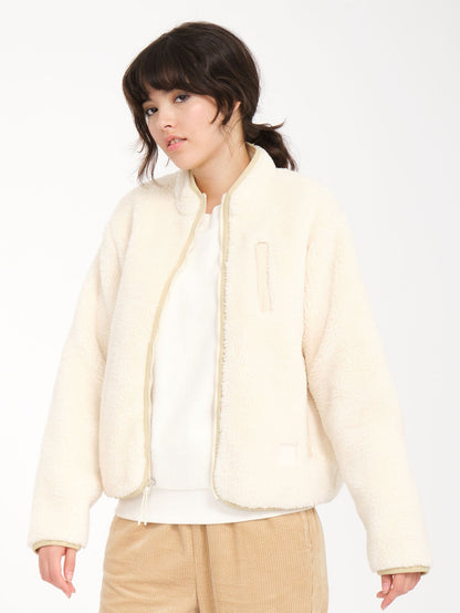 Wuzer Fuzzar Sherpa Sweatshirt - CLOUD
