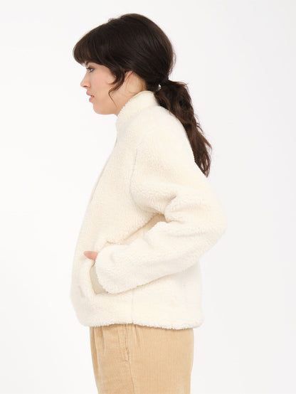 Wuzer Fuzzar Sherpa Sweatshirt - CLOUD